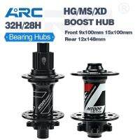 ARC 6 Pawls BOOST Hub ด้านหน้า9X100 15X100ด้านหลัง12X14 8ศูนย์กลางจักรยานเสือภูเขา4ปิดผนึกแบริ่งฮับ HG 11V / Micro Spline/sram XD 12V