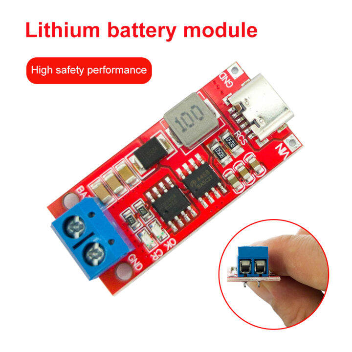 คณะกรรมการชาร์จแบตเตอรี่ลิเธียมอเนกประสงค์เพิ่มโมดูลแบตเตอรี่ลิเธียมใช้งานง่ายป้องกันแรงดันไฟฟ้าเกิน2วินาที3วินาที4วินาทีประเภท-c-ถึง8-4โวลต์12-6โวลต์16-8โวลต์