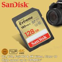 Sandisk การ์ดความจำเอ็กซ์ตรีม SDXC UHS-I การ์ด32GB 64GB Class10การ์ด GB SD C10 U3 V30แฟลชการ์ดสำหรับกล้อง SDXVE 150เมกะไบต์/วินาที