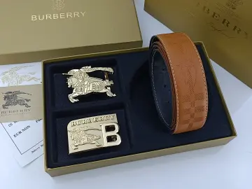 Burberry, Accessories, Mens Burberry Horse Check Leather Belt