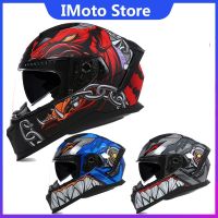 【LZ】❀  DOT ECE Racing-Capacete de Motocicleta Motocross Face Completa Lente Dupla Moto Rua Touring Equitação Nova Chegada