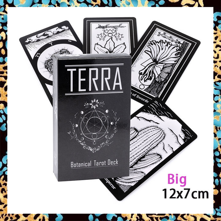 terra-botanical-ไพ่ทาโรต์-ขนาดใหญ่มาตรฐาน12x7cm-78ไพ่ทาโร่-s-ไพ่ทำนาย-ไพ่ยิปซี-ไพ่ออราเคิล-ไพ่ยิบซี-ไพ่ทาโร่-ไพ่ดูดวง-tarot-card-deck