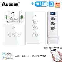 ♚❏◈ Aubess WiFi RF433 Smart Switch Need Neutral Wire EU/US Smart Light Dimmer Switch Tuya Smart Life APP Work With Alexa Google Home