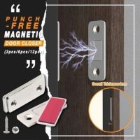 Myhomera 2pcs/Set Strong Door Closer Magnetic Door Catch Latch Door Magnet Furniture Cabinet Cupboard Screw / Sticker Ultra Thin