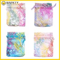 WAPKTY 10/50Pcs สีขาวandamp;สีสัน กระเป๋าเครื่องประดับ 79ซม. 4 สี ที่เก็บขนม กล่องใส่ของขวัญแต่งงาน กระเป๋าหูรูดเชือกรูด ถุงบรรจุภัณฑ์เครื่องประดับ