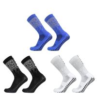 New Men Women Heel Pattern Sports Soccer Socks Non-Slip Silicone Grip football Socks calcetas antideslizantes de futbol