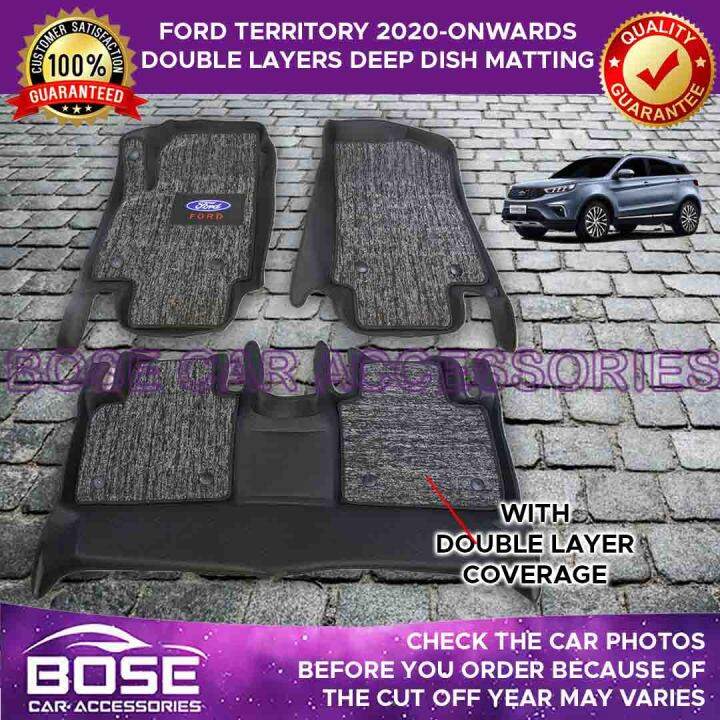 7D Deep Dish Matting Ford Territory 2020 2021 2022 Double Layer Deep