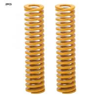 【big-discount】 2Pcs OD 12Mm ID 6Mm Die Springs Extra Light Load Mold Spring Yellow Spiral Stamping Die Spring Printer Accessories