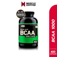 Optimum Nutrition BCAA 1000 Caps, 400 Capsules กรดอะมิโนเสริมสร้างกล้ามเนื้อ