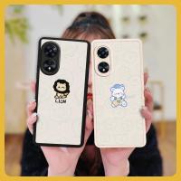 youth Dirt-resistant Phone Case For OPPO A97 5G leather Back Cover Cartoon Silica gel heat dissipation luxurious couple