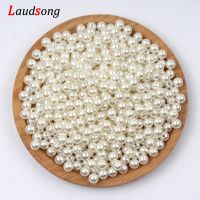 Various Size Beige Pearl Beads Round Spacer Loose Beads For Jewelry Making Diy Necklace Bracelet Charm Jewelry Finding