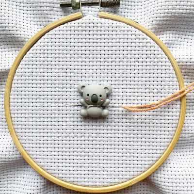 Needle Minder for Cross Stitch  Cute Cartoon Koala Needle Nanny for Embroidery Needlework Needlework