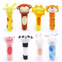 Cute cartoon animal shape soft bell doll for babies.