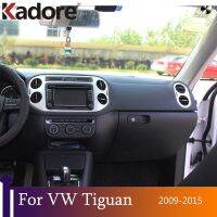 For Volkswagen Tiguan 2009-2012 2013 2014 2015 ABS Matte Central Dashboard Panel Rear Seat Air Conditional Vent Cover Trim