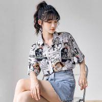 Oversized Shirt Women’s Loose Shirt Short Sleeve t-shirt Cotton Korean Top T shirt Women Polo Shirt