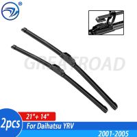 Wiper Front Wiper Blades For Daihatsu YRV 2001 2002 2003 2004 2005 Windshield Windscreen Front Window 21"+ 14"