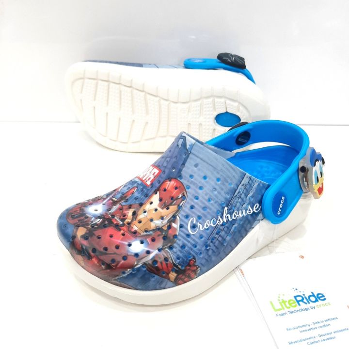 Tặng jibbitz 2D) Dép sục crocs literide trẻ em in hình marvel mickey nhiều  màu cao cấp, dép crocs bé trai bé gái - Nhà Cá Sấu 