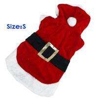 Santa Claus Dog Hoodie Costume - S