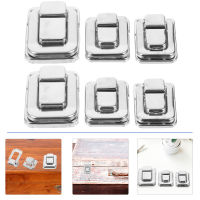 UEETIQ【Hot Sale】 6pcs กล่องเครื่องประดับขนาดเล็กบานพับล็อคล็อคเคลียร์ clasp hasp buckles box accessory