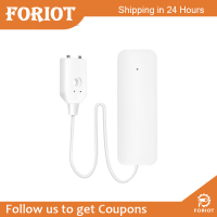 Foriot  เซ็นเซอร์เครื่องตรวจสอบรอยน้ำรั่ว  WiFi เครื่องตรวจรอยรั่วล้นเครื่องเตือนน้ำรั่วระดับน้ำเตือน Tuya/smart Life APP Notification