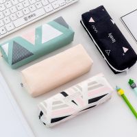 ดินสอวาดรูปเคสสีดำ Pouch Pensil กระเป๋าใส่ปากกาคอจีน Astuccio อุปกรณ์การเรียน Estuche Lapices กล่องดินสอ