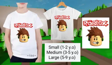 5-9 Years Kid Short Sleeve Roblox Printed T-shirts Tops