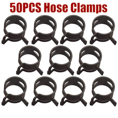 【CC】♙  50pcs Hose Clamps Pipe Clamp Hoops Air Tube Fastener M6-M20