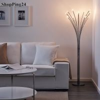 โคมไฟตั้งพื้น โคมไฟตั้งพื้นชุบโครเมียม สูง 146 ซม Lamp Floor Floor lamp chrome plated HOCNAF Modern Lamp   Height 146 cm