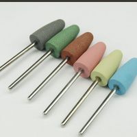 6pcs/lot Silicone polisher grinders nail drill bits for electric manicure machine to smoothing and intial polishing High quality