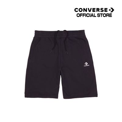 Converse Go-To Embroidered Star Chevron Fleece Short - Black -  Converse All Star Gender Free - 10023875-A01 - 1323875ACOBKXX