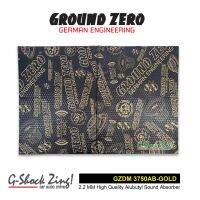 GROUND ZERO Sound Damping Premium แผ่นแดมป์ แบบฟอยล์(ยางดำ) คุณภาพสูงเกรดพรีเมี่ยม ติดช่วยลดการสั่น เก็บเสียง (ขนาด 75cm.x50cm).ซม หนา2.2มิล GROUND ZERO รุ่น GZDM 3750AB-GOLD=1แผ่น.