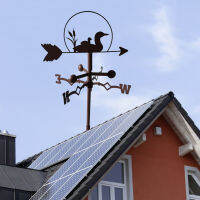 Ali88 Store สแตนเลส Farm Home น่ารักเป็ดครอบครัวรูป Weather Vane ทิศทางลมตัวบ่งชี้,Yard หลังคาวัดเครื่องมือ