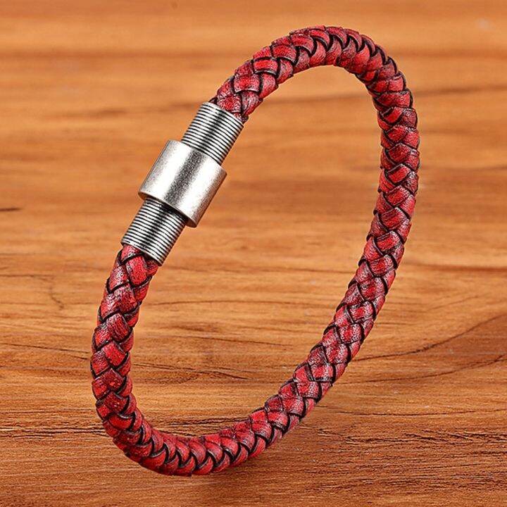 tyo-simple-design-stainless-steel-leather-bracelets-for-men-fashion-wrap-braided-handmade-bangle-male-charm-jewelry-wholesale