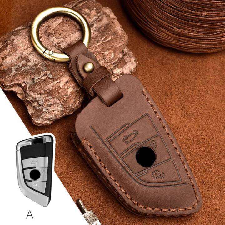 luxury-leather-car-key-cover-case-fob-for-bmw-series-3-5-530li-325li-528li-530-730-x1-x2-x3-x4-x5-x6-keychain-holder-bag-keyring