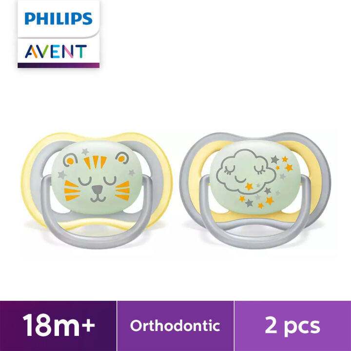 Philips AVENT 18m+ Glow in the Dark Ultra Air Night Time Pacifier, 2