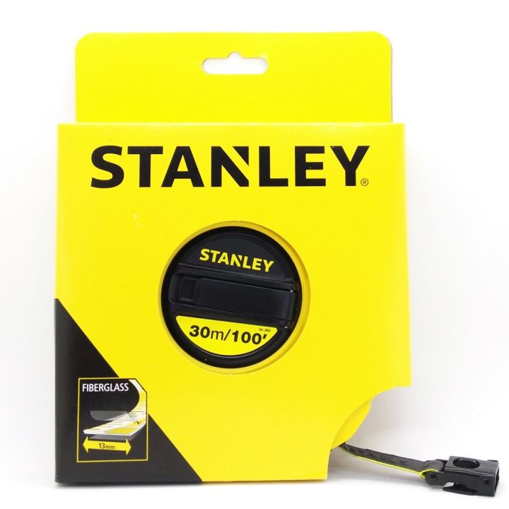 stanley-เทปวัดระยะ-เทปวัดพื้นที่-เทปวัดที่ดิน-ใช้วัดสำหรับพื้นที่กว้าง-สายไฟเบอร์กลาส-มีใบรับรอง