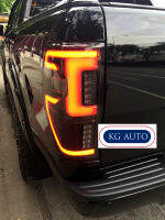 ไฟท้ายแต่งLED Ford Ranger สไตล์  Ford อเมริกา สีสโม๊ค