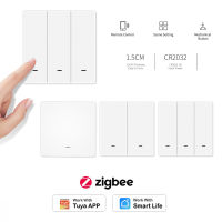 123Gang Wireless Tuya Zigbee Scene Switch Push Button for Smart Life APP Remote Control Smart Home Automation Hub Required