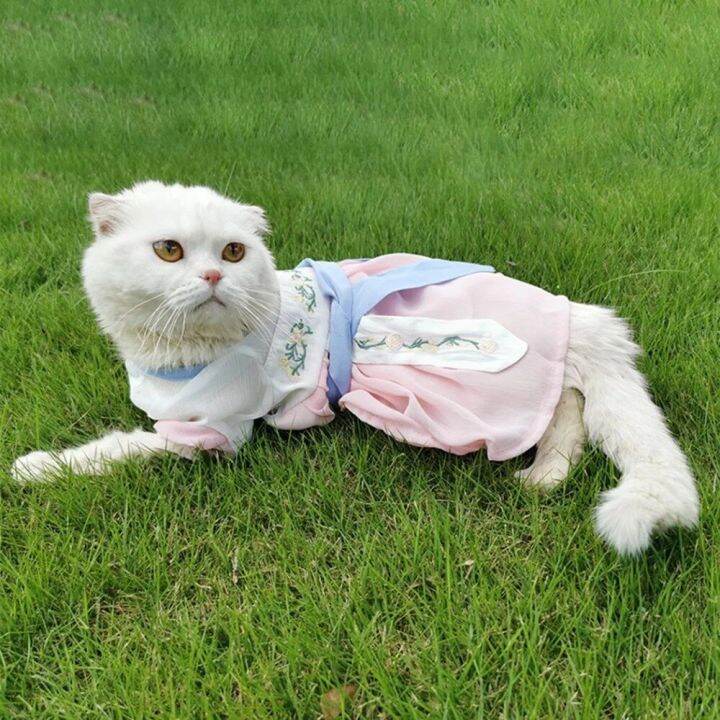 style-2023-summer-breathable-dog-princess-dress-embroidery-cat-antique-dress-cat-clothes-puppy-thin-skirt-pet-hanfu-dresses