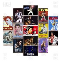 Famous Star Tin Plaque Metal Poster Elvis Vintage Metal Tin Sign Wall Sticker Retro Style Tin Plate Metal Sign for Club Man Cave Size: 20cm X 30cm（Contact the seller, free customization）