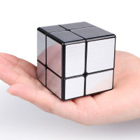 Qi Yi 2X2X2 3X3X3 Magic Mirror Cube Gold Silver Professional ความเร็วก้อนปริศนาความเร็ว Cube ของเล่นเพื่อการศึกษาสำหรับของขวัญเด็ก