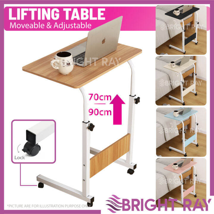 Height Adjustable Side Table Laptop Table Portable Laptop Table