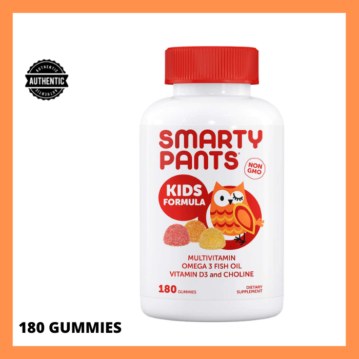 smartypants kids multivitamin omega 3 fish oil 180 gummies