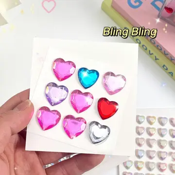 Heart Rhinestone Crystal Stickers DIY Craft Scrapbooking Stickers