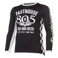 Fasthouse Grindhouse เสื้อยืดลายจักรยานยนต์แขนยาวสำหรับมอเตอร์ไซค์วิบากเจอร์ซีย์ขี่จักรยาน,จักรยานดาวน์ฮิลล์เสือภูเขาระบายอากาศได้ดีสำหรับผู้ชาย