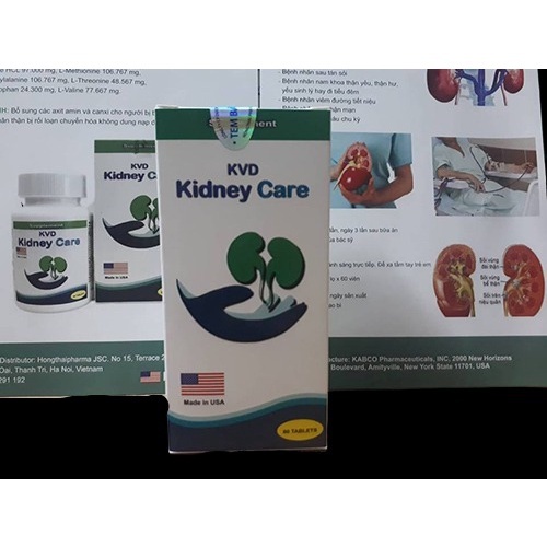 Viên uống kvd kidney care lọ 60 viên giúp bảo vệ thận của bạn - ảnh sản phẩm 1