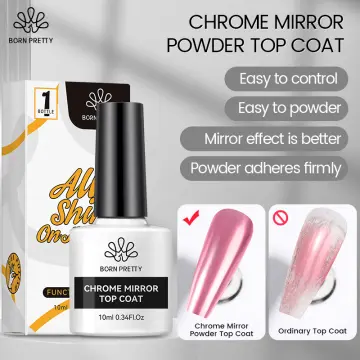 2023 NEWEST BORN PRETTY 10ml Aurora Liquid Powder Aurora Mirror Chrome  Powder Metallic Effect Nail Polish