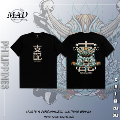 MADFACE เสื้อผ้า Domination-Demon Tee ของขวัญสำหรับ Unisex คุณภาพสูง Tops เสื้อยืดแนวสตรีท