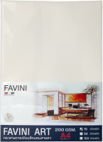 FAVINI ART กระดาษวาดเขียนสีถนอมสายตา A4 ชนิดหยาบ 200 แกรม (10 แผ่น)