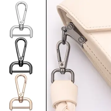 1pcs Metal Swivel Rectangle Ring Bag Side Hanger Hooks with Screws